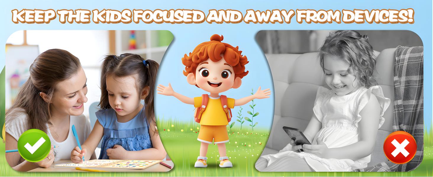 Reusable Handwriting Practice Copybook Set with 5 Handwriting Practice Books,2 Pen, 10 Pen Refills & 1 Pen Grip, School & Educational Supplies，Learning Handwriting Practice Workbooks for Kids,SuitableFor Birthday、christmas、Halloween and Thanksgiving gifts