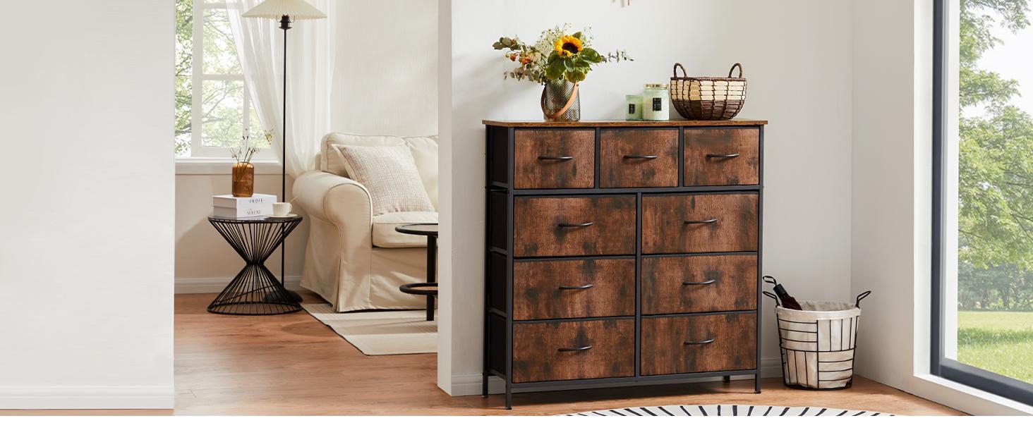 【Deal】FurnishFlex Dresser, Dresser for Bedroom, Storage Drawers, Fabric Storage Tower with8 / 9 Drawers, Chest of Drawers with Fabric Bins, Steel Frame 【Deal】FurnishFlex Dresser, Dresser for Bedroom, Storage Drawers, Fabric Storage Tower with8 / 9 Drawers, Chest of Drawers with Fabric Bins, Steel Frame