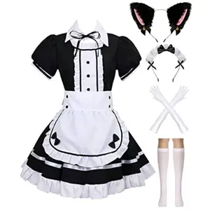 Women's Cosplay French Apron Maid Fancy Dress Costume