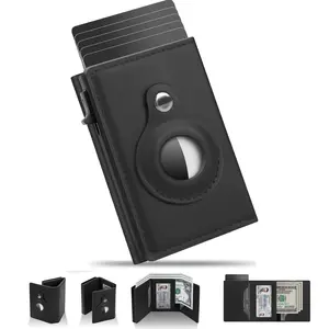 Men's Pop Up Business Wallet:RFID Blocking Proteciton,9-14 Card Capacity,ID Window,Cash Slot,Minimalist Credict Card Wallet for Men