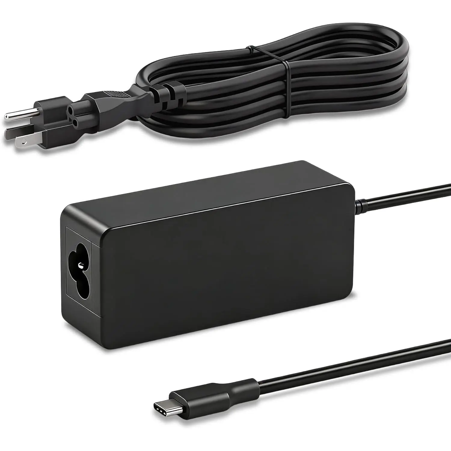 45W USB-C Universal Laptop Charger, Fast Charging Type-C AC Adapter with Power Cord, Compatible with HP Spectre X360 13/Elite X2, Dell, Lenovo, Acer Chromebook, Asus, Samsung, Sony Devices