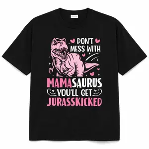 👕   [100% Cotton]100% Cotton Unisex Don't Mess With Mamasaurus Funny Mother's Day Mom Mama T-Shirt