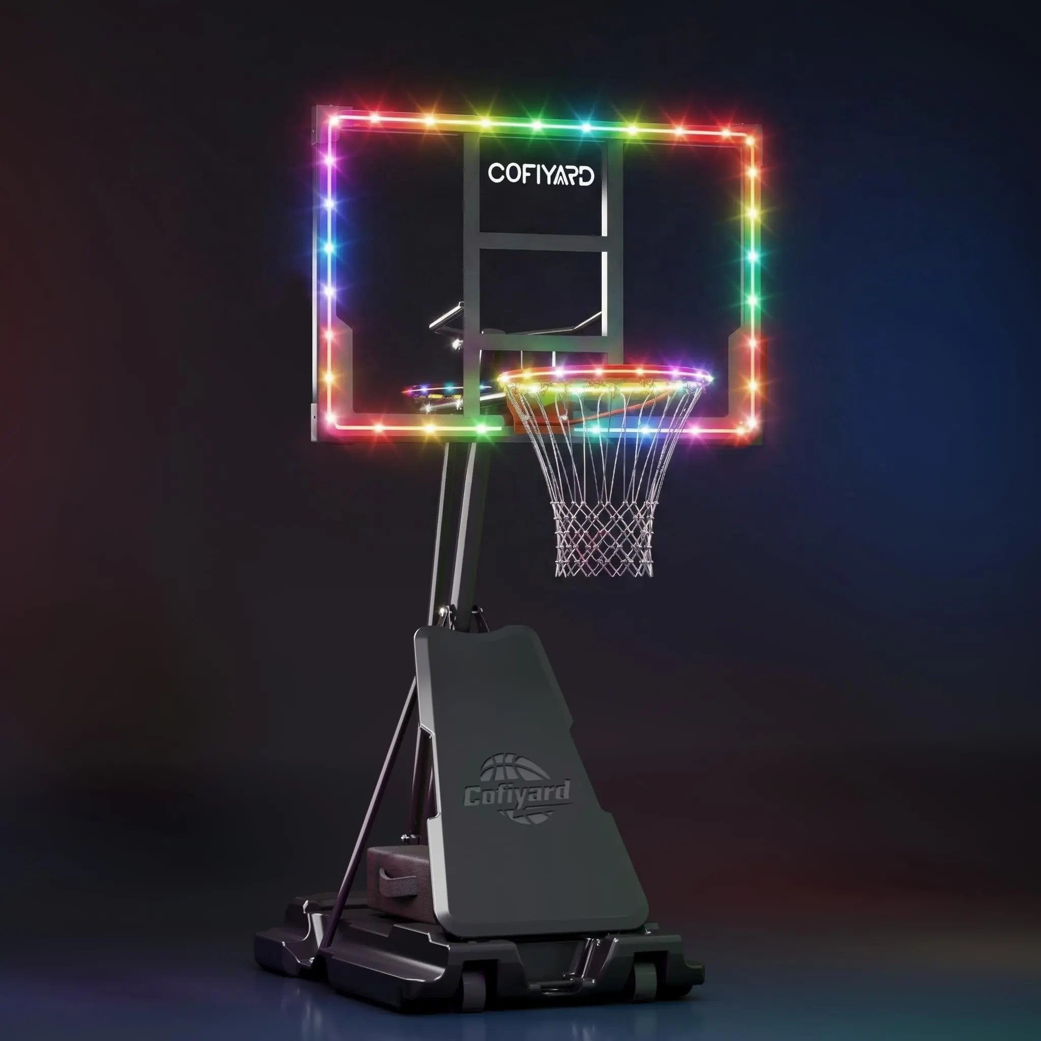 54-inch shock-proof backboard with LED lights