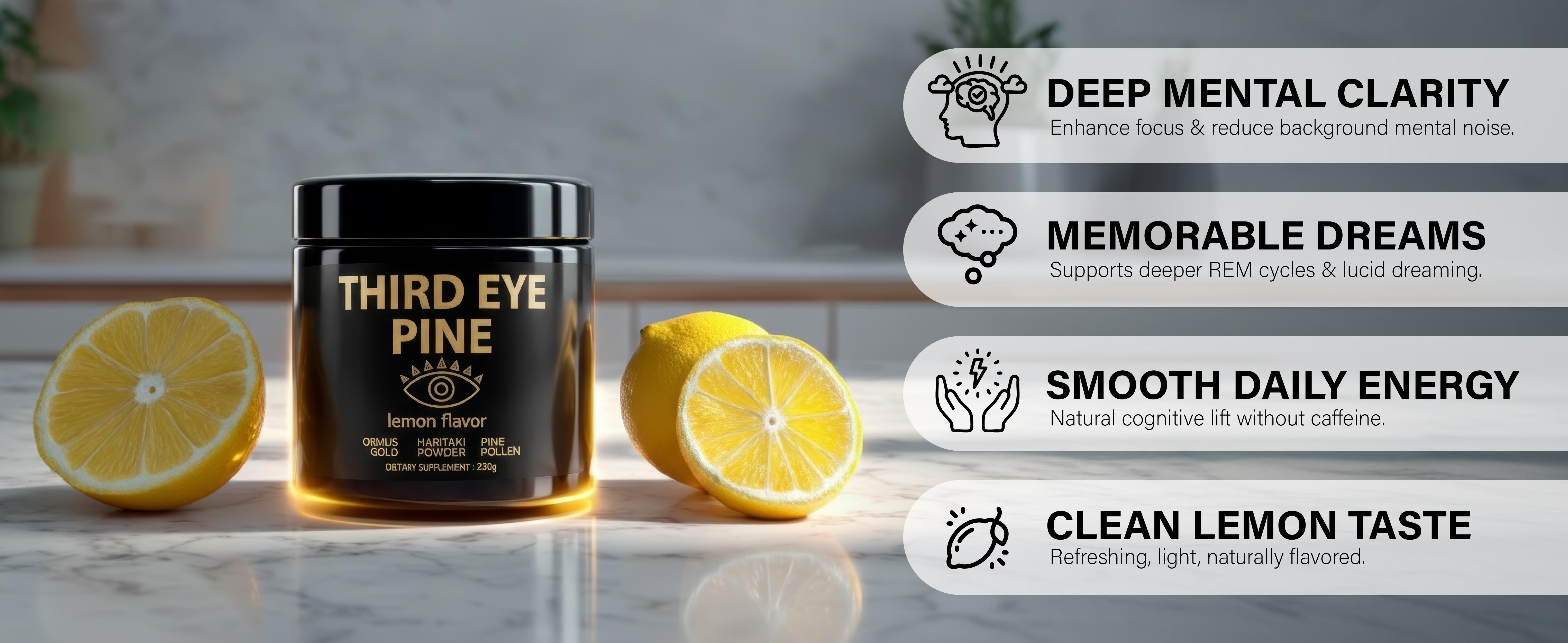 Third Eye Pine Haritaki Pine Pollen Ormus Gold Powder for Spiritual Clarity & Wellness 220g Third Eye Pine Haritaki Pine Pollen Ormus Gold Powder for Spiritual Clarity & Wellness 220g