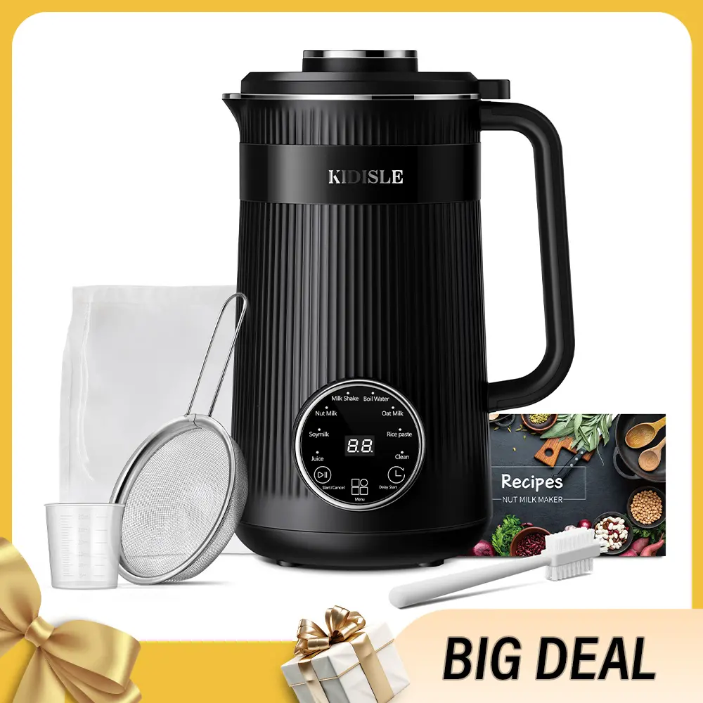 32oz Automatic Soy Machine for Homemade Almond, Oat, Coconut, Soy, Plant Based Milks, Delay Start/Keep Warm/Self-Cleaning Milkshake Maker Fruit Juice Extractor juicers machines juicer outdoorfun tiktokshopbacktoschool