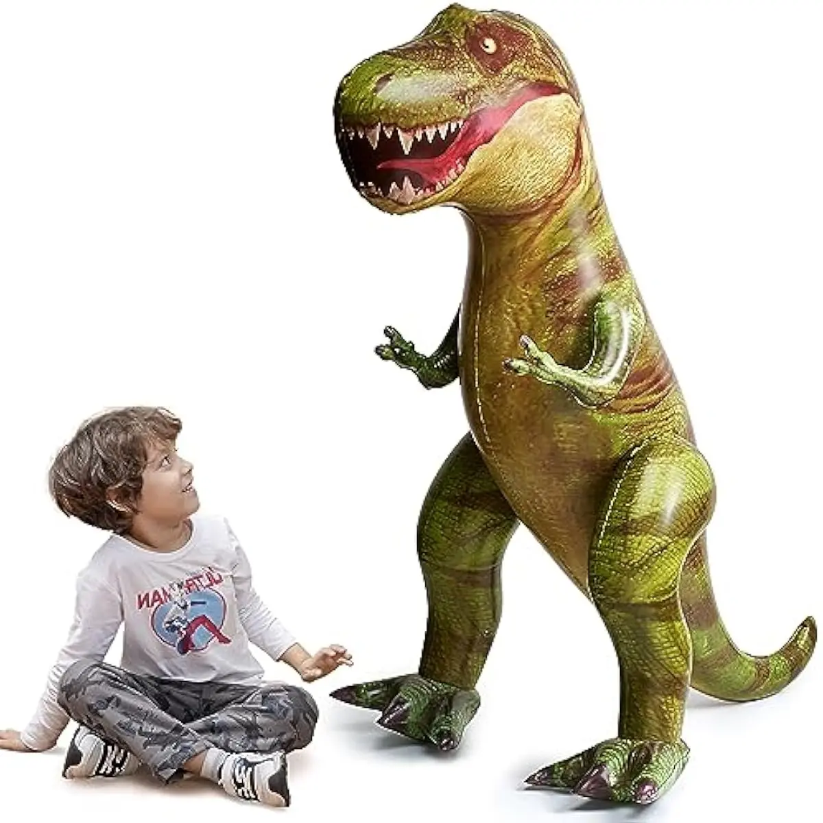 JOYIN 62 Giant T.rex Dinosaur Inflatable for Party Decorations, Birthday Party Gift for Kids and Adults, Dinosaur Pool Toys (Over 5Ft. Tall)
