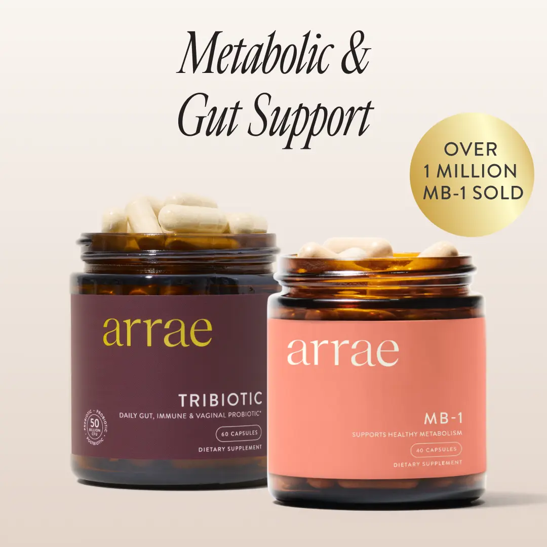 Arrae Gut Reset Duo | 3-in-1 Prebiotic, Probiotic, Postbiotic w/ Immunoglobulin + Natural Energy & Overall Health Support | Dietary Supplements