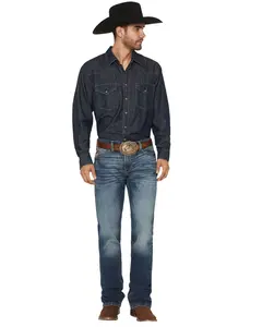 Ariat Men's M7 Rocker Summit Dark Wash Stackable Slim Straight Stretch Denim - 10032321