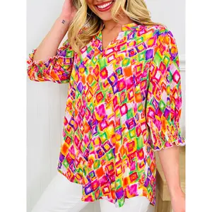 Step Into Spring Top in Charleston Print