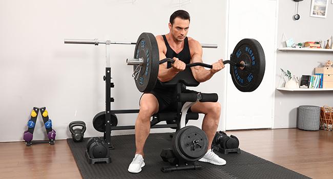 FLYBIRD Olympic Weight Bench – 900 lbs Weight Capacity, Bench Press Set with Preacher Curl Pad & Leg Extension, Full-Body Strength Training Equipment for Home Gym#Summervibes