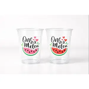 WATERMELON PARTY CUPS - Watermelon Party Favors Watermelon Treat Cups Watermelon Birthday One in a Melon First Birthday 1st Birthday