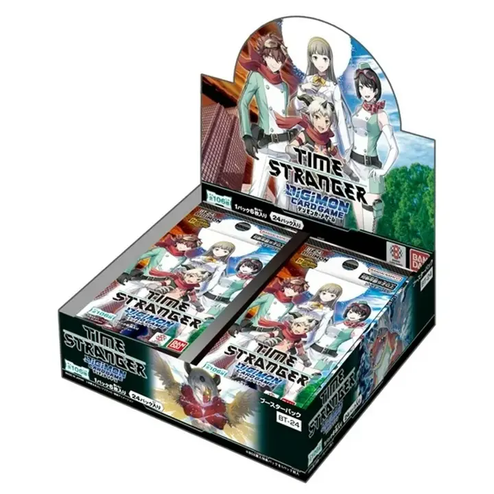 Digimon BT24-Time Stranger Booster Box - Digimon CCG Collectible Trading Card Box with 24 Packs, Strong Synergy Non-Sports Trading Card Accessory