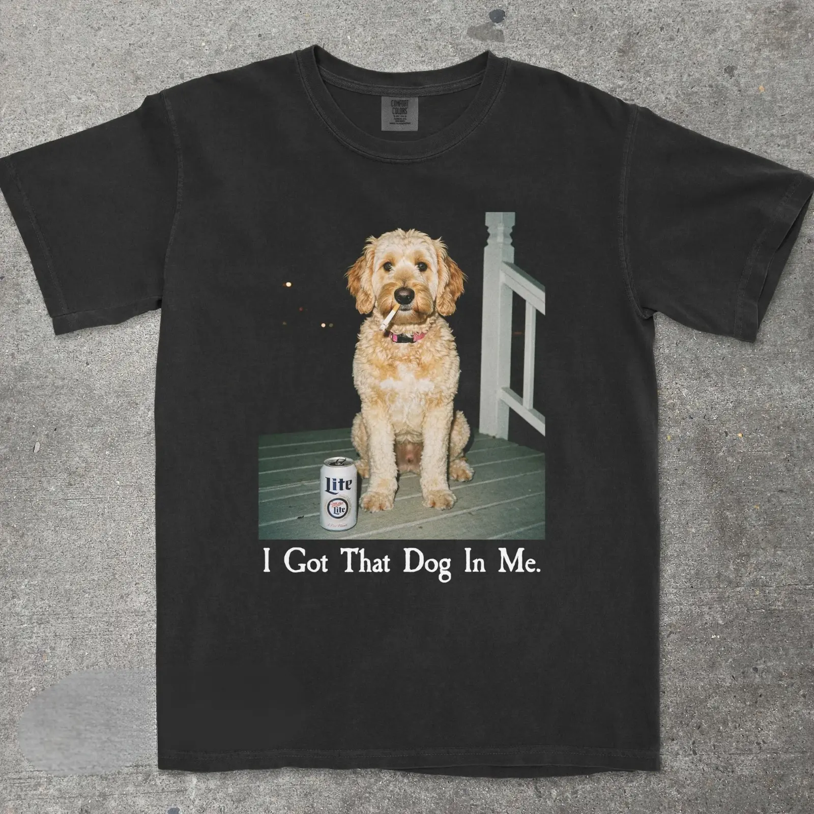 Comfort Colors I Got That Dog In Me Golden Doodle T-shirt, Vintage 90s Funny Edgy Dog Meme Tee, Unisex Fit Design, Casual Streetwear, Gift for Dog Lovers