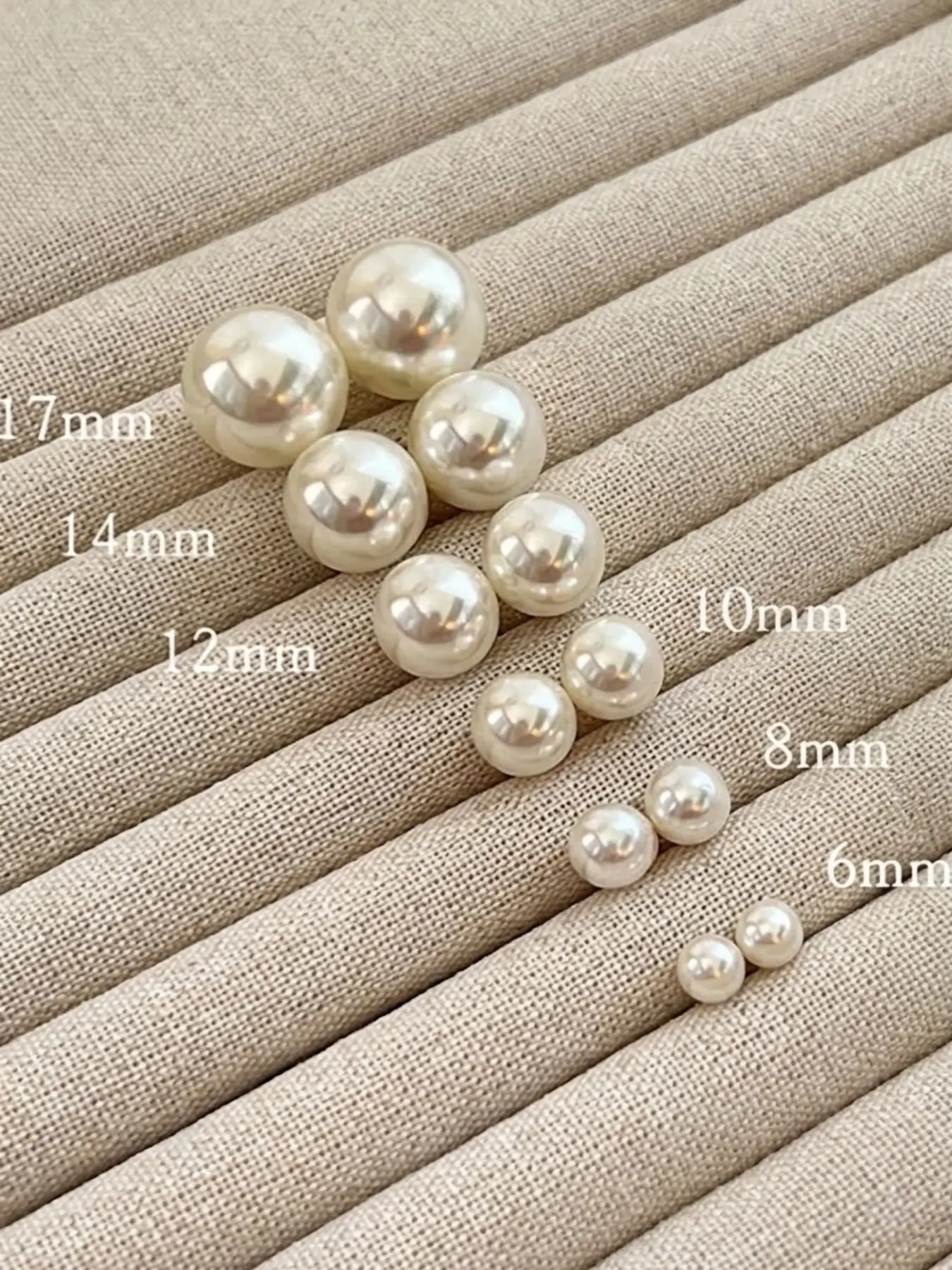 6 Pairs Classic Simple Faux Pearl Stud Earrings, High-Quality Summer Women's Jewelry with Slight Natural Variations
