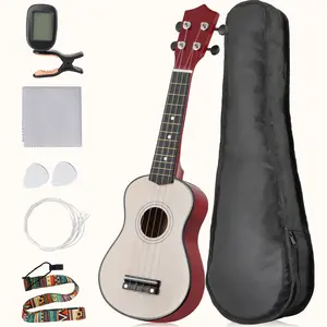 SEGAWE 21" Kids Beginners Small Acoustic Ukulele Set with Gig Bag, Strap, Tuner and Pick