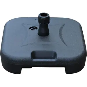 [Deals For You] Patio Umbrella Base 17.7L Heavy Duty Square Stand Water Filled Umbrella Base Stand for Outdoor