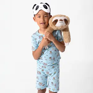 Sloth Pajama Party Bamboo Kids Pajama Short Set