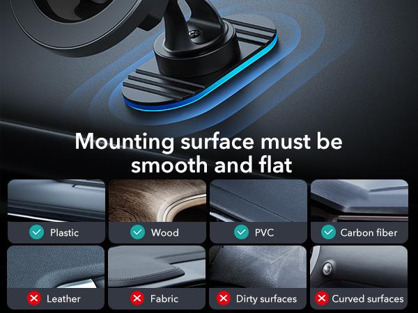 ESR for MagSafe Car Mount, Magnetic Car Phone Holder Mount, Air Vent/Dashboard Magnetic Phone Mount for iPhone 17/16/15/14/13/12, Galaxy S25, Pixel 10, Strong Magnets, Charging Not Supported