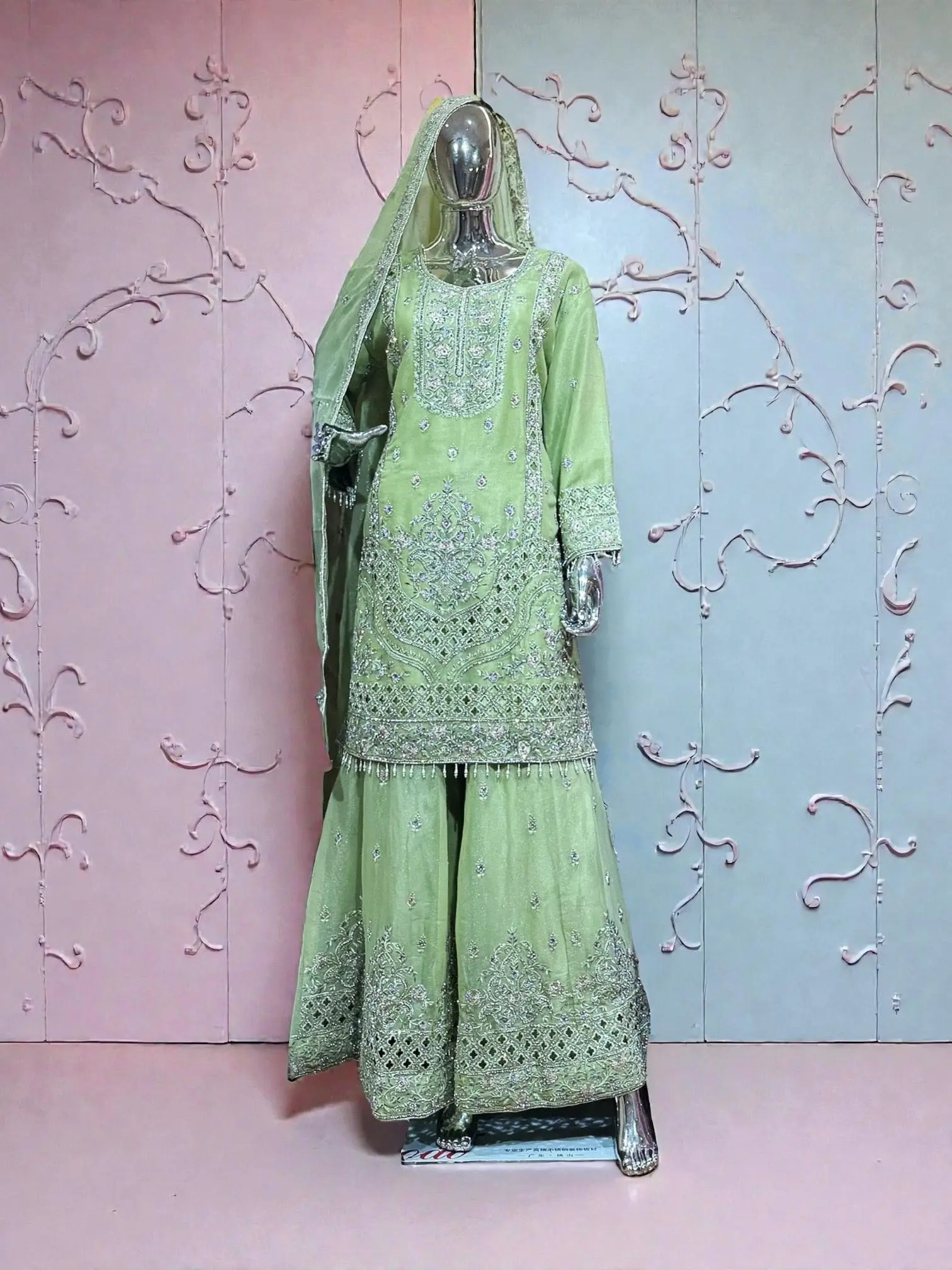 Shimar Russian Plazo Dress, Cultural Wear for Women