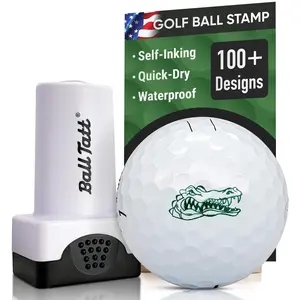 Ball Tatt - Golf Ball Stamp, Self-Inking Quick-Dry Golf Ball Stamper, Reusable Marking Tool to Identify Golf Balls, Ideal Golfer Gift (Sports)