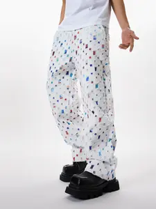 White Jeans Straight Leg Denim Pants For Men Loose Fit Casual Trousers Y2k Streetwear Fashion Menswear For All Seasons