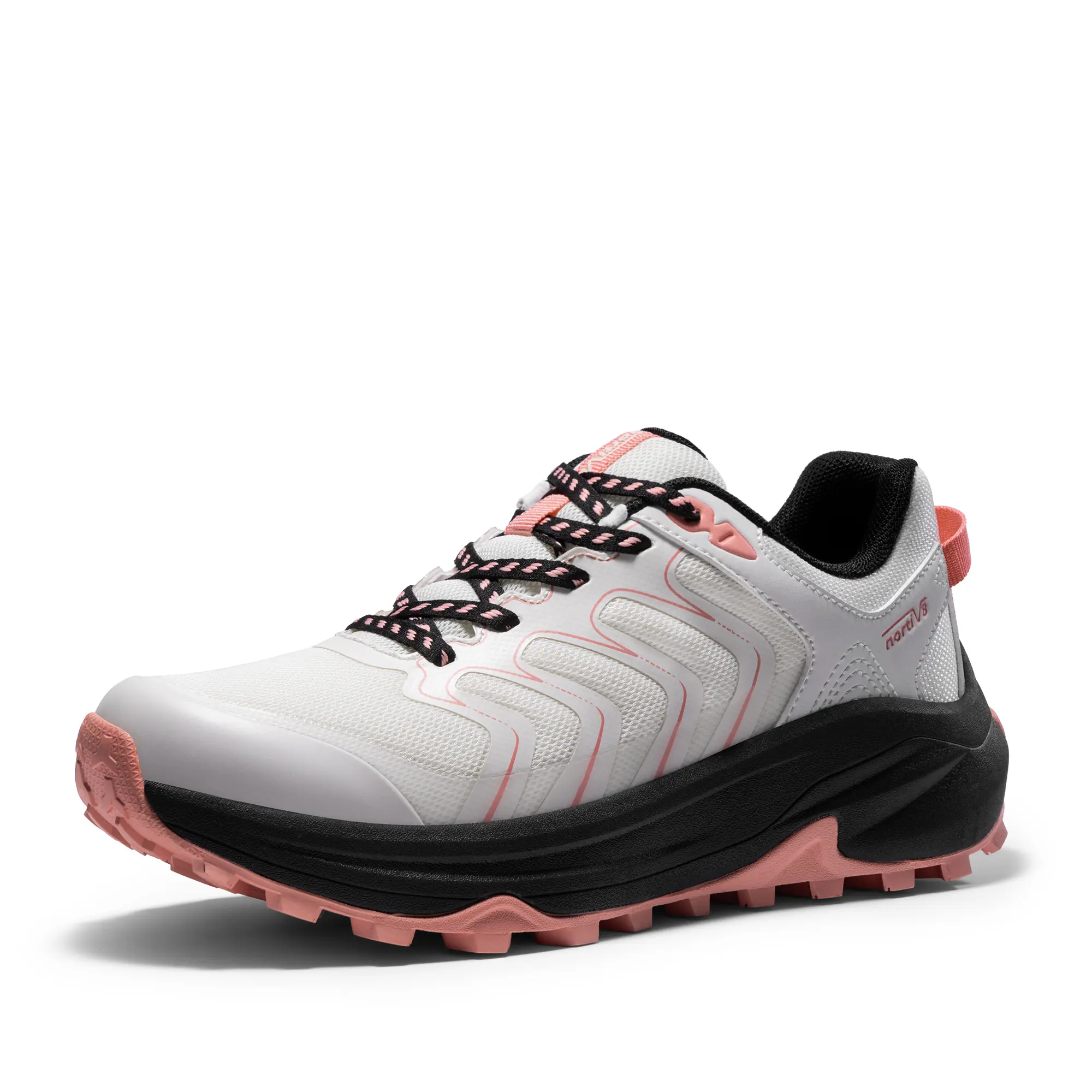 NORTIV 8 Women's Lightweight Ankle-High Hiking Shoes, Water-Resistant Vegan Leather & Mesh Slip-Resistant Outdoor Trainers, Lightweight Hiking Shoes, Outdoor Footwear, Casual, Waterproof Hiking Shoes, Rubber tiktokshopbacktoschool