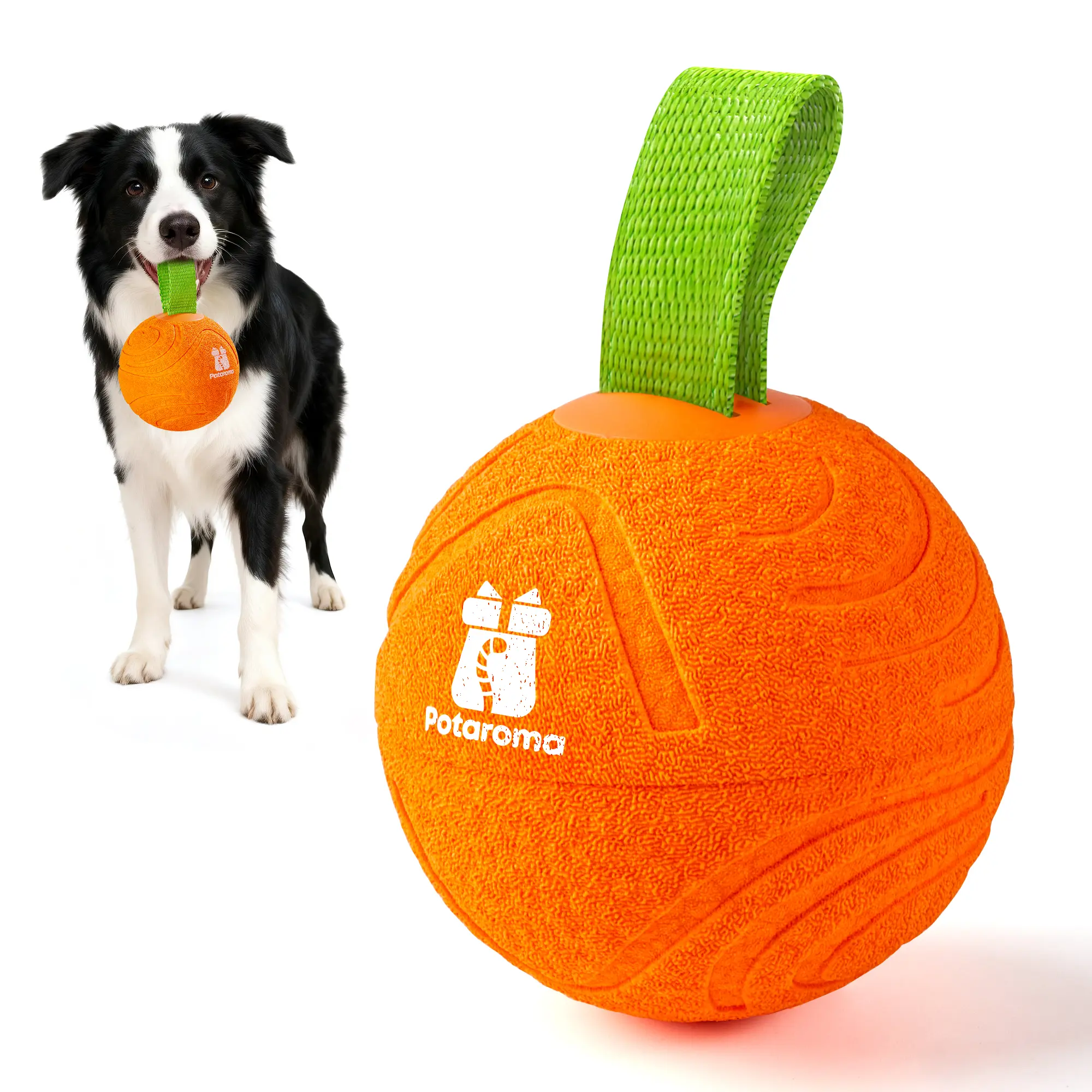Potaroma Automatic Bouncing Dog Toy Ball with Rope, Motion Sensor Interactive Play, 3 Mode Settings, Durable E-TPU Construction, USB Rechargeable, 3.2" for Medium & Large Dogs #SummerVibes #petlovers