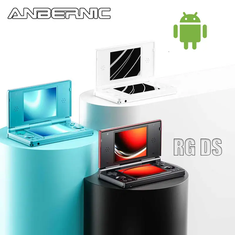 ANBERNIC RG DS Handheld Game Console - 4" IPS Dual Screen, Android, 4000mAh Flip-Style Player, Rechargeable Portable Console, Tech Gadgets, Outdoor Gadgets, Boy Gifts, Teen Boy Gift, Tools And Gadgets