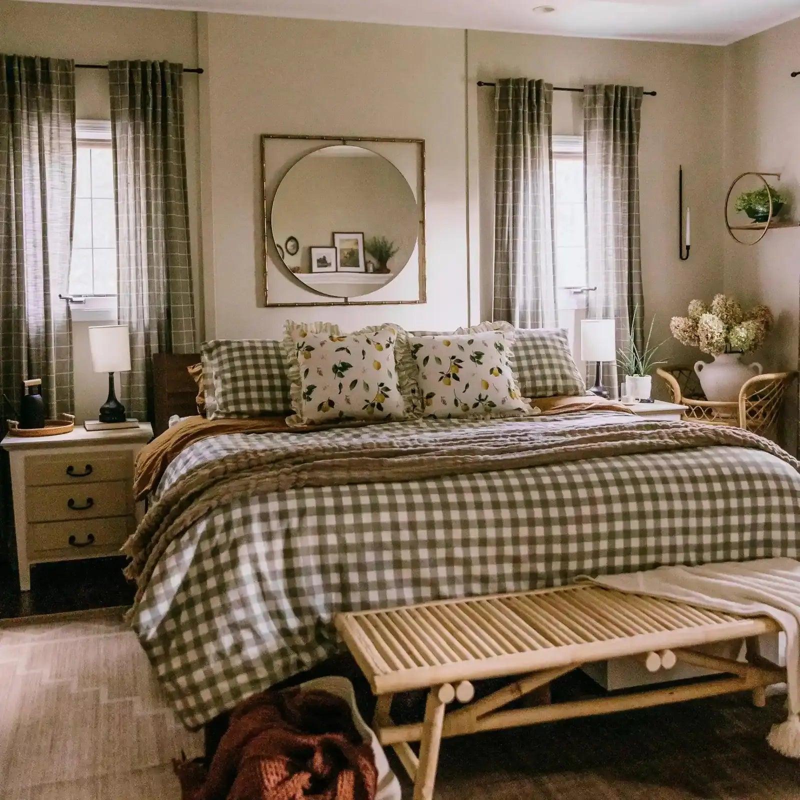 Stefana Silber x TWOPAGES Linen Printed Curtain Fabric Swatch Booklet for Bedroom and Window Drapes - 90% Polyester 10% Linen Weight 350 gsm Heavyweight Skin Friendly and Durable - Home Textile