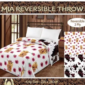 King size reversible blanket