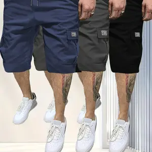 3 Piece Men's Shorts Set Brown Black & Green Slanted Pockets Versatile Casual Wear 3 Piece Bottoms for Everyday Use Menswear Overalls shorts men SpringStatements