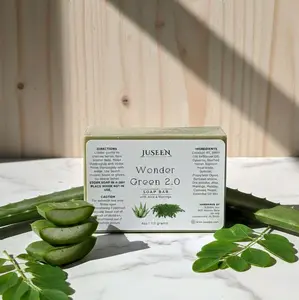 1 Bar Cerassee Parsley Soap for Acne Prone & Sensitive skin Detox Wonder Green Pure Savon Asosi Pèsi Natural Ingredients for Gentle Cleansing