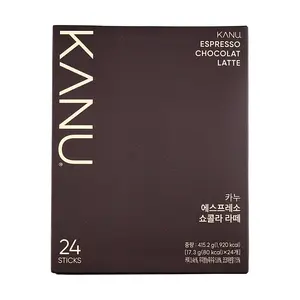 MAXIM TOP Korean Italian Espresso Chocolate Latte Instant Coffee Mix - 24 Sticks (415.2g) - Rich Mocha Flavor, Easy Brew