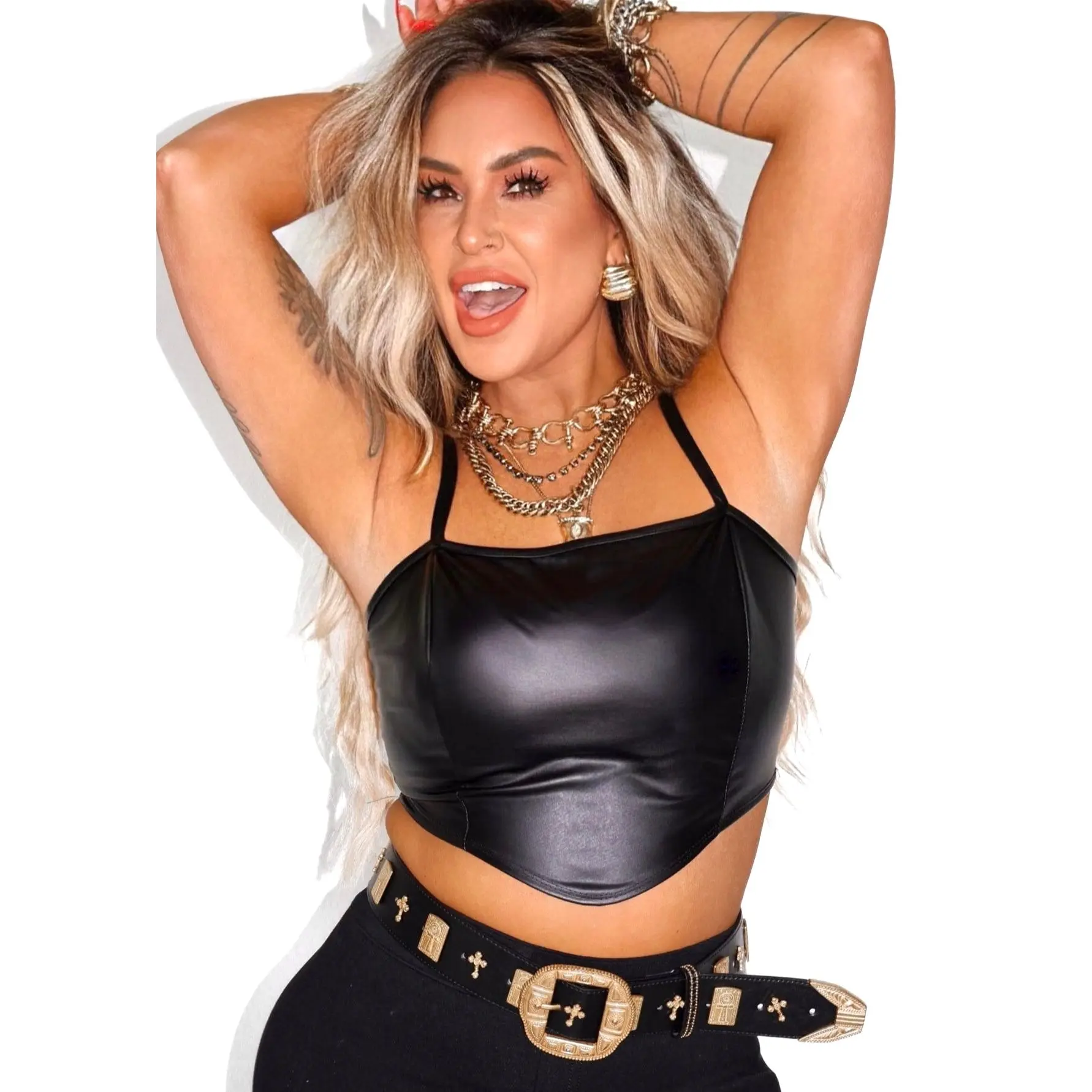 GOTTA HAVE IT FAUX LEATHER TANK