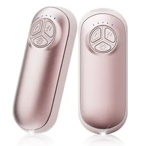 Rechargeable Hand Warmers 2 Pack – Electric Pocket Warmers with Flashlight, 5 Heat Levels, Gift for Women & Men, Camping & Skiing