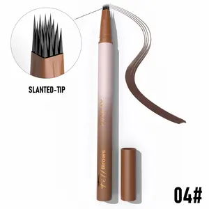 PHOFAY Waterproof Wild Eyebrow Pencil - Smudge-proof & Sweat-proof Long-lasting 4-Tip Brow Pen, Effortlessly Create Natural Defined Brows, Precision Eye Makeup, Perfect Gift for Women