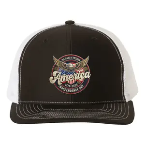250 Years America Embroidered Snapback Trucker Hat Vintage Soft Cotton Adjustable Hat Trendy Streetwear Gift for Men & Women