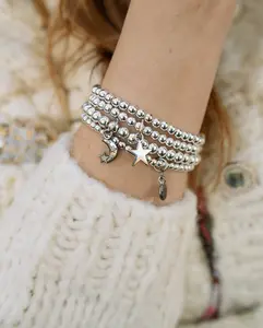 Jg Night Sky Stretch Bracelet Set - Available In Silver Or Gold!