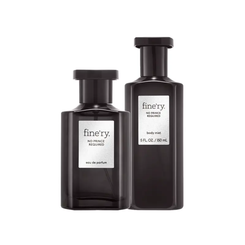 fine'ry No Prince Required Women's Fragrance Scent Gift Bundle - 60ml EDP, 150ml Amber Hair and Body Mist