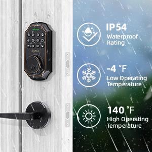 ARPHA D180 Keyless Door Lock with 50/100 Codes, Smart Lock with Anti Peeping Password, Keypad Deadbolt One Touch Locking, Auto Lock, Easy Install.Multiple styles to choose from, APP version&no APP version; With door handle&without door handle ARPHA D180 Keyless Door Lock with 50/100 Codes, Smart Lock with Anti Peeping Password, Keypad Deadbolt One Touch Locking, Auto Lock, Easy Install.Multiple styles to choose from, APP version&no APP version; With door handle&without door handle