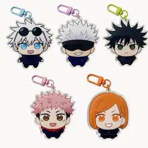 5 vers NEW JJK Gojojujutsu Kaisen Keychains, Itadori Nobara Megumi Acrylic Charms, Anime Keychains