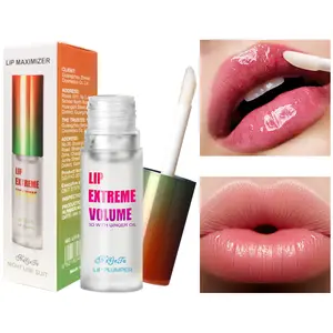 Lip Plumper Extreme Volume Lip Gloss Serum with Ginger Extract for Fuller & Hydrated Lips Instant Volumizing Effect Non-Sticky Formula