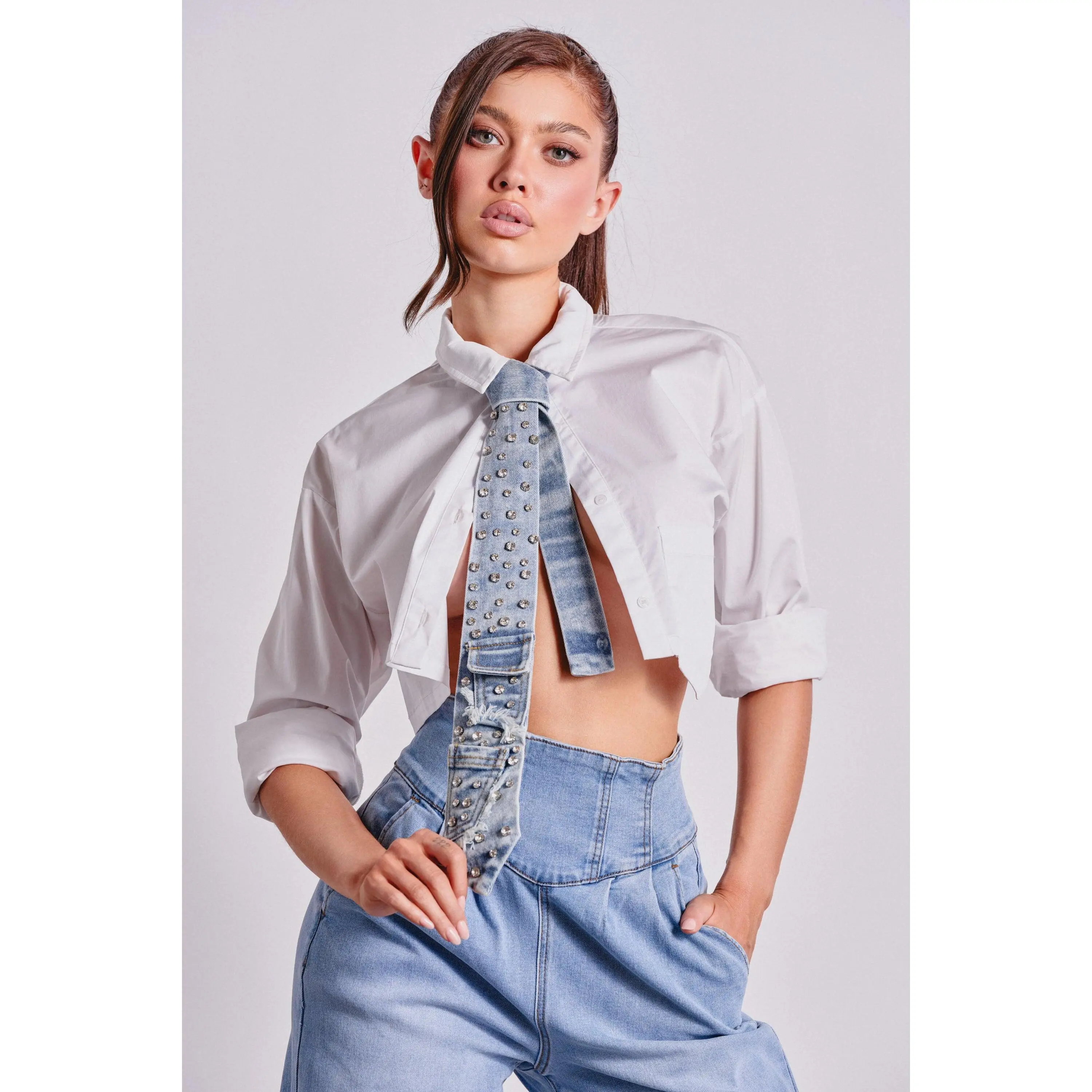 DENIM AND DIAMONDS TIE