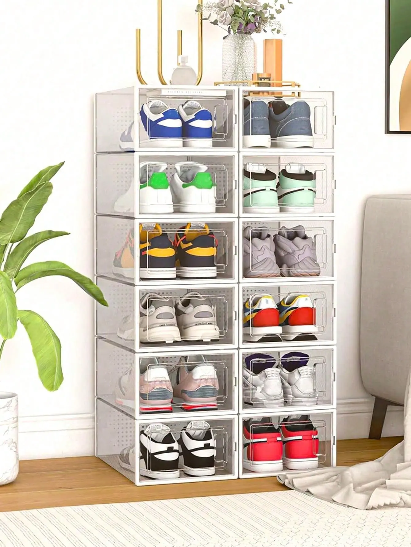 Shoebox, Home Organizer Storage Box for Closet Shoe Organization