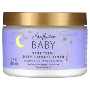 SheaMoisture Baby, Nighttime Deep Conditioner, Manuka Honey & Lavender, 12 fl oz (340 ml)