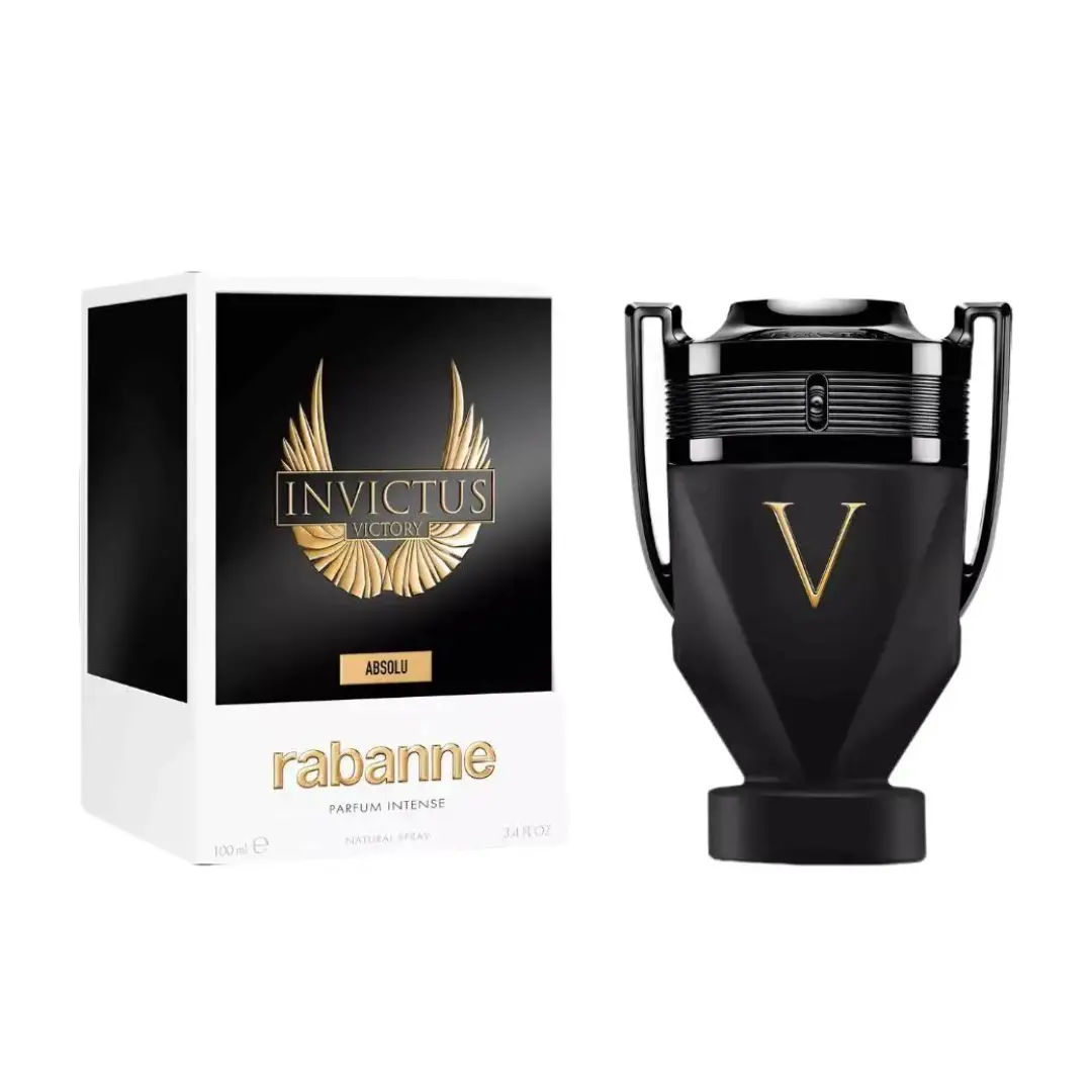 Men's Paco Rabanne Invictus Victory Absolu Intense Perfume (3.4 fl oz) - Aromatic Luxurious Woody Amber Fragrance with Black Pepper, Amber, Sandalwood, Ideal for Evenings Out, Naturally Derived