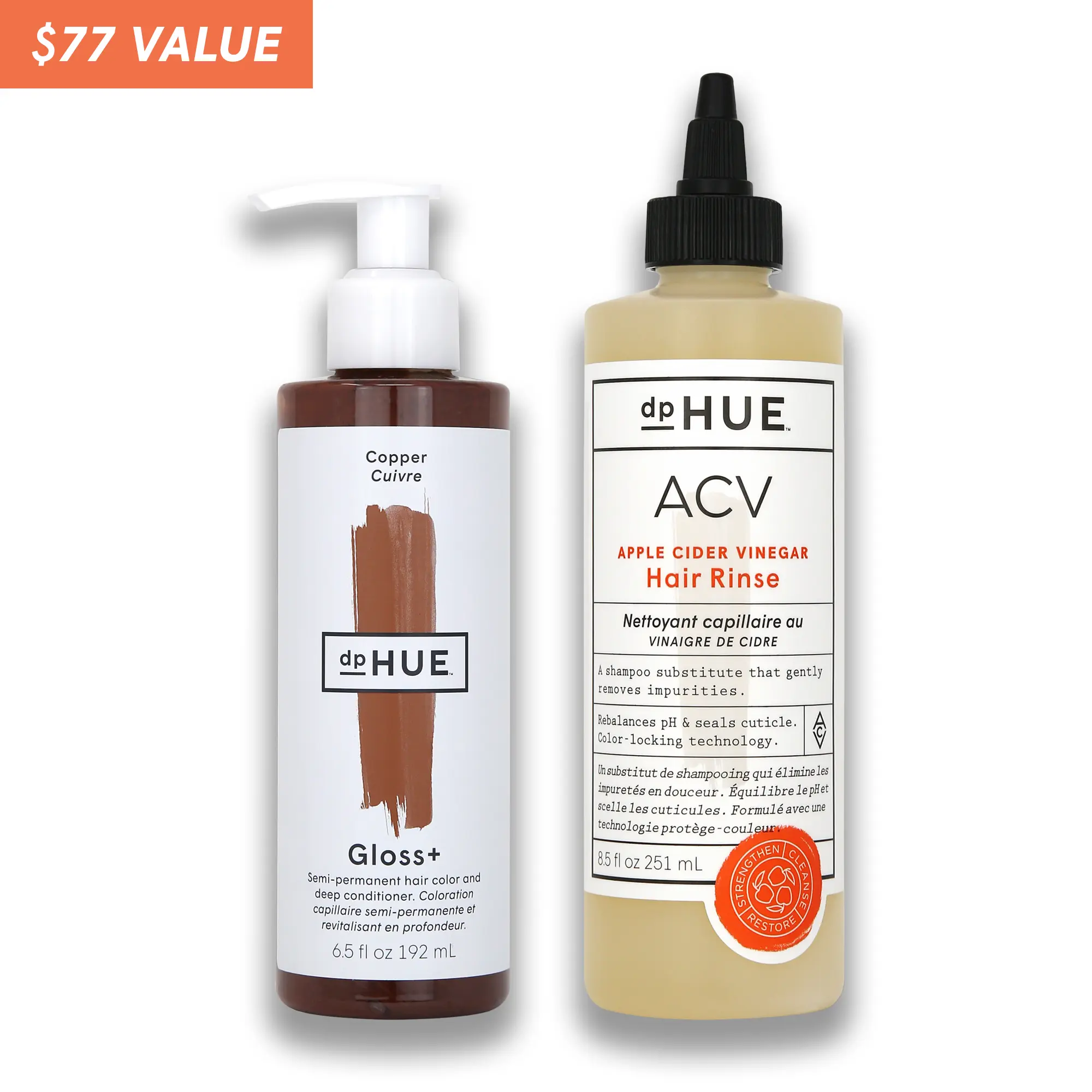 dpHUE Gloss+ & ACV Rinse Bundle