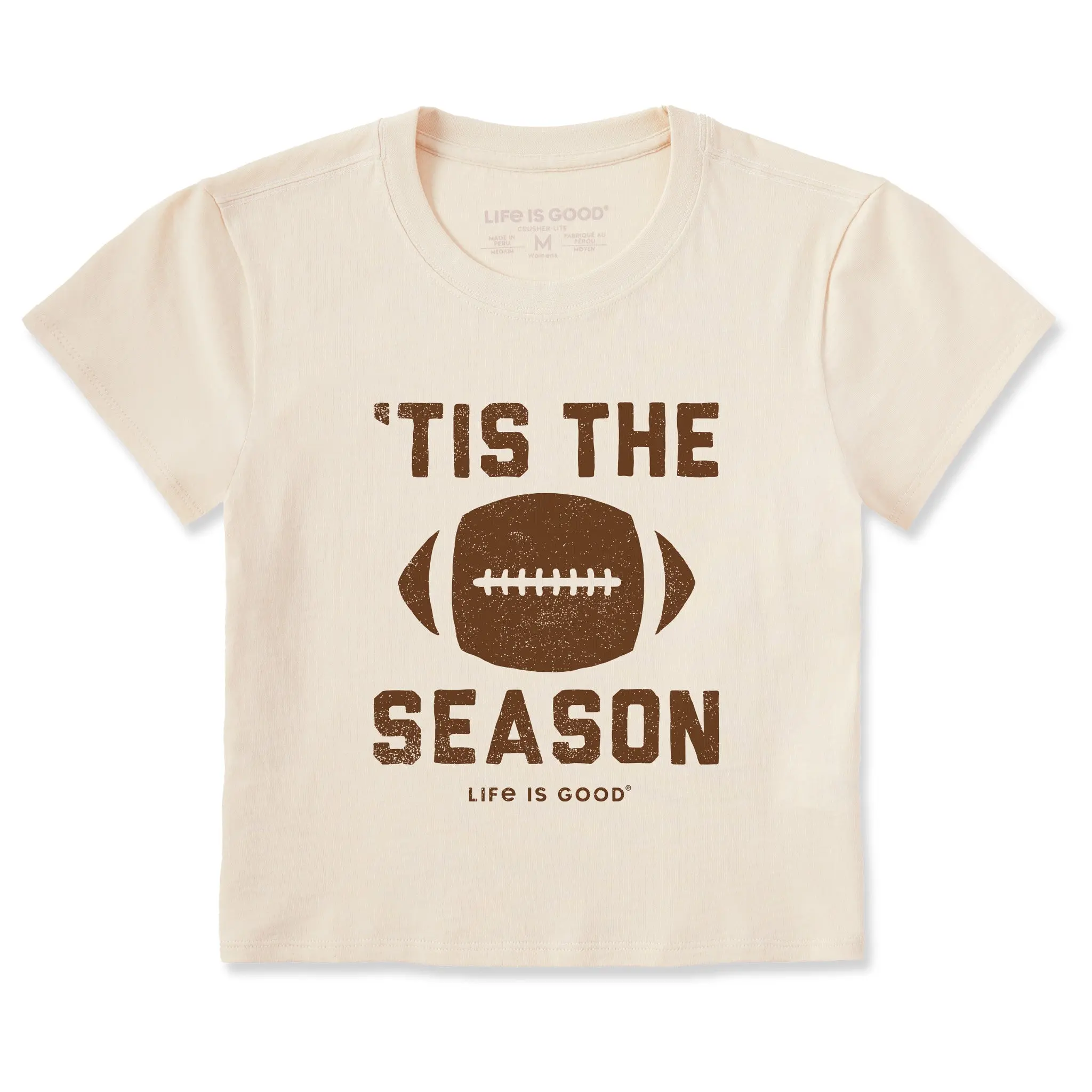 Women's Tis The Football Season Crusher-LITE Shrunken Tee Women's Tis The Football Season Crusher-LITE Shrunken Tee