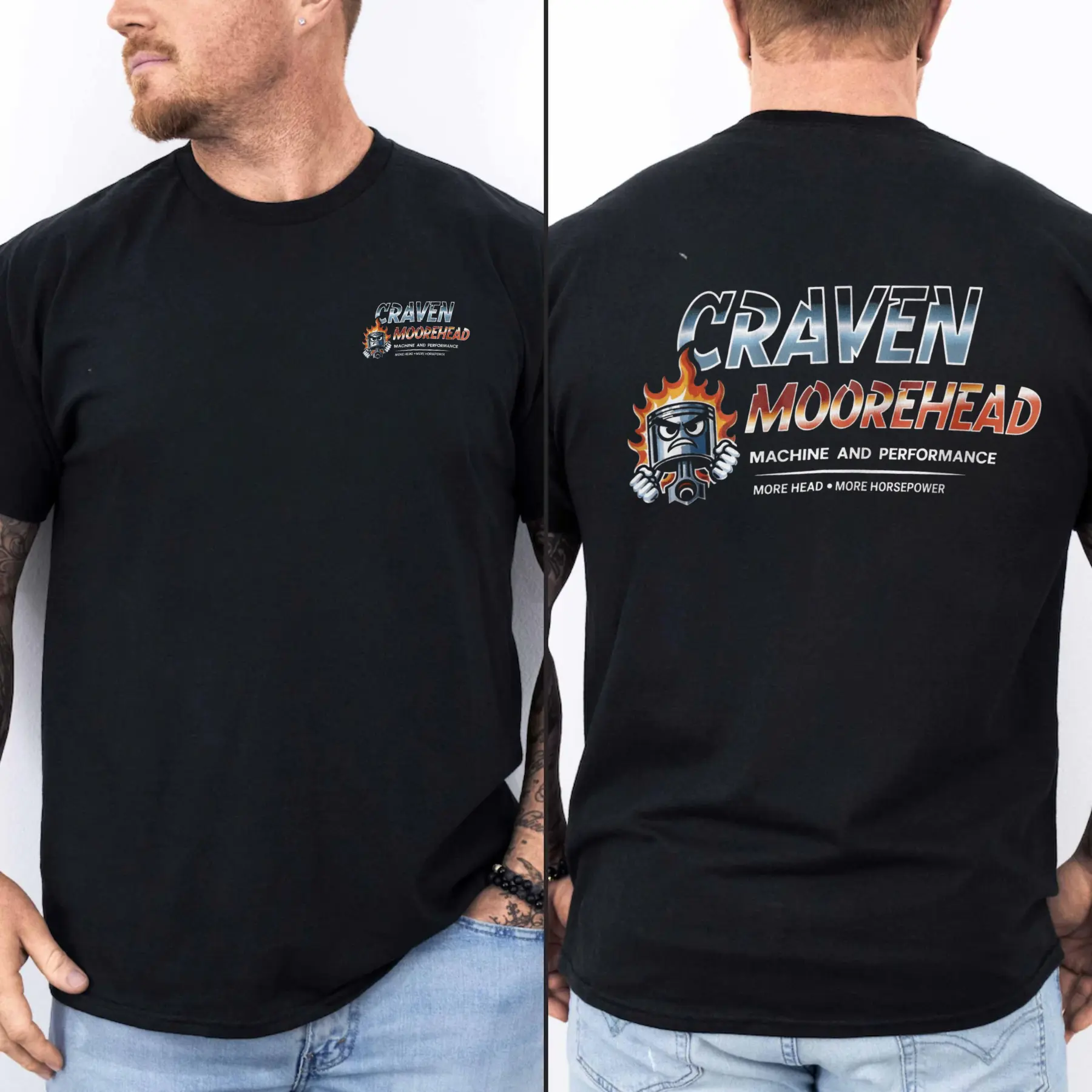 Craven Moorhead T Shirt, Automotive Mechanic Shirt, Unisex Casual Wear, Casual Menswear Top, Unisex for Men for Women, Menswear, 100% Cotton