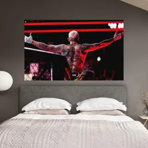 Charles Oliveira Inspired Room Flag, Motivational Wall Decor, Hard Work and Dedication, Inspirational Gift Cotton Decorative Banner Decoration Dorm Modern Stripe Design, bedroom decor tapestry mens room decor cheap bedroom decor trippy room decor